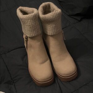 Cozy Tan Ankle Boots